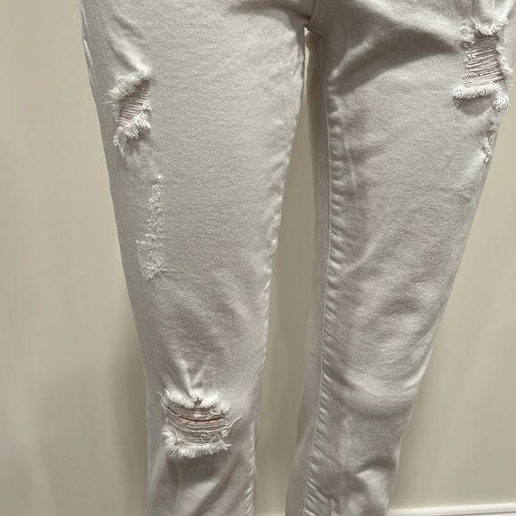 KanCan Brianna White Mid Rise Ankle Skinny Jeans Size 5/26 - Picture 4 of 11